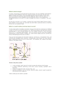 Turbine Subsystems Include