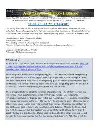 Aerospace Micro-Lesson