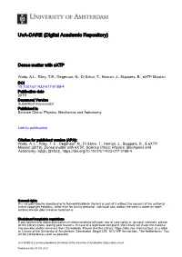 Dense Matter with Extp Arxiv