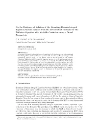 On the Existence of Solution of the Boundary-Domain Integral