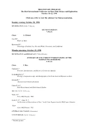 First International Conference on Mars Polar Science and Exploration October 18–22, 1998