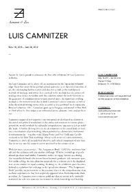 Luis Camnitzer