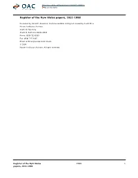 Nym Wales Papers, 1931-1998