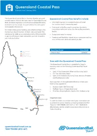 Queensland Coastal Pass Effective from 1 January 2020
