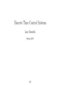 Discrete Time Control Systems