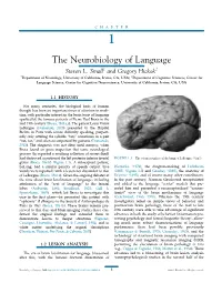 Neurobiology of Language Steven L