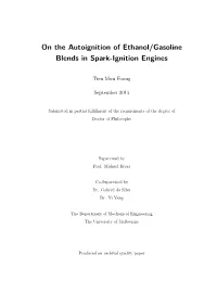 On the Autoignition of Ethanol/Gasoline Blends in Spark-Ignition Engines