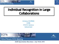 Team Science and Individual Recognition