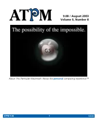 About This Particular Macintosh 9.08