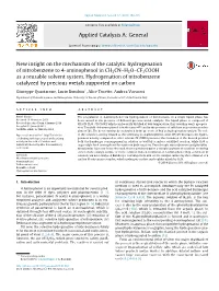 New Insight on the Mechanism of the Catalytic Hydrogenation Of