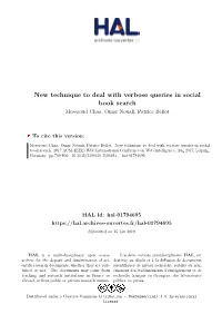 New Technique to Deal with Verbose Queries in Social Book Search Messaoud Chaa, Omar Nouali, Patrice Bellot