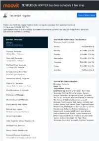 TENTERDEN HOPPER Bus Time Schedule & Line Route
