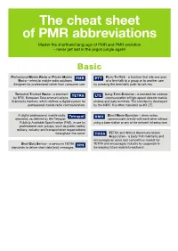 The Cheat Sheet of PMR Abbreviations Master the Shorthand Language of PMR and PMR Evolution – Never Get Lost in the Jargon Jungle Again!