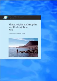 Marin Recipientundersøgelse Ved Thule Air Base 2002
