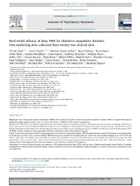 Real-World Efficacy of Deep TMS for Obsessive-Compulsive Disorder: Post-Marketing Data Collected from Twenty-Two Clinical Sites