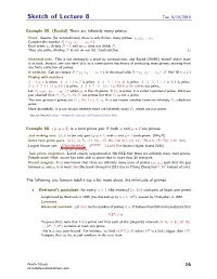 Sketch of Lecture 8 Tue, 9/18/2018
