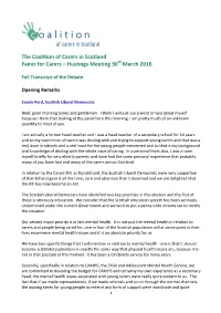 Transcript from Our Hustings Meeting in March 2016