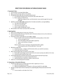 Altar Servers Guide