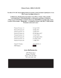 Clinical Study ARRAY 818 302 Array Biopharma Inc