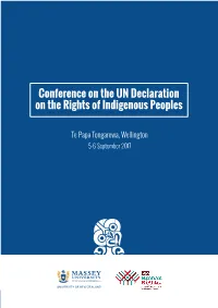 Conference on the UN Declaration on the Rights of Indigenous Peoples