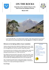 ON the ROCKS Newsletter of the Yorkshire Branch of the Open University Geological Society March 2018