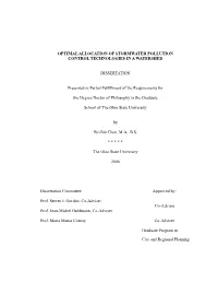 Optimal Allocation of Stormwater Pollution Control Technologies in a Watershed