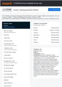 V-356M Bus Time Schedule & Line Route