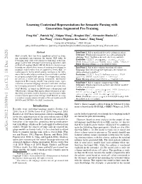 Learning Contextual Representations for Semantic Parsing with Generation-Augmented Pre-Training