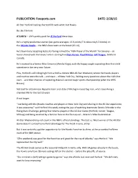PUBLICATION: Foxsports.Com DATE: 2/20/15