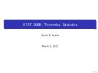 STAT 200B: Theoretical Statistics