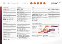 Ubuntu Server CLI Pro Tips
