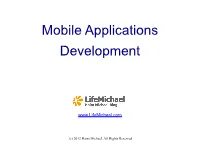 Mobile Applications Development