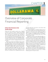 Overview of Corporate Financial Reporting CHAPTER 1