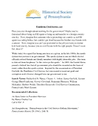 Pendleton Civil Service Act Have You Ever Thought About Working for The