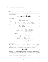 Solutions to Assignments 05