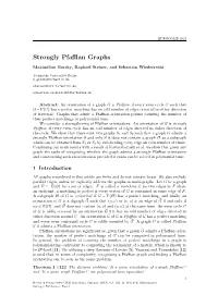 Strongly Pfaffian Graphs