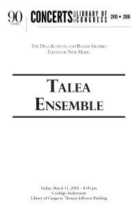 Talea Ensemble