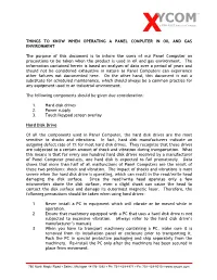 Things to Know When Operating a Panel Computer in Oil and Gas Environment