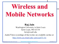 Wireless and Mobile Networks