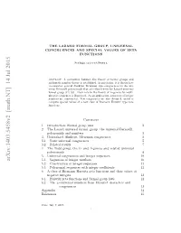 Arxiv:1403.5458V2 [Math.NT] 14 Jul 2015 ..Sqecso Nee Ubr 10 11 11 10 Value Their and Functions Zeta Riemann–Hurwitz of Class Coeﬃcients a Integer with Sequences 6