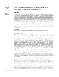 Comparative Phylogeography As an Integrative Approach to Historical Biogeography