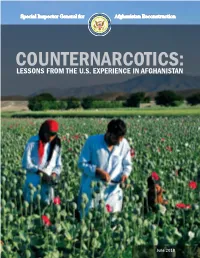 Counternarcotics: Dsn: 312-664-0378 Lessons from the U.S
