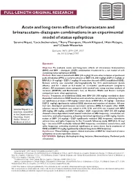 Term Effects of Brivaracetam and Brivaracetam&#X2013
