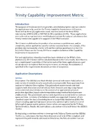 Trinity Capability Improvement V2.4