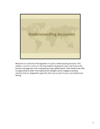 Understanding Accounts New