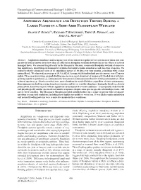 Amphibian Abundance and Detection Trends During a Large Flood in a Semi-Arid Floodplain Wetland