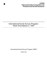 International Social Survey Program: Work Orientations II, 1997