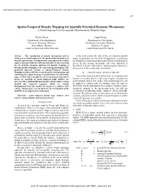 Spatio-Temporal Density Mapping for Spatially Extended Dynamic Phenomena - a Novel Approach to Incorporate Movements in Density Maps