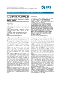 Track E Implementation Science, Health Systems and Economics