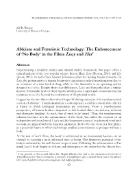 Ableism and Futuristic Technology: the Enhancement of 'No Body' In